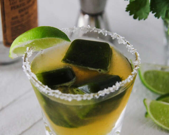 Cilantro lime margarita made with evamor